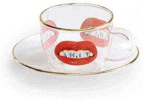Φλυτζάνι Με Πιάτο Shit 15973 Multi Seletti Glass