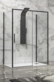 Karag Lea 400 Nero Nano Καμπίνα Συρόμενη Μαύρη Διάφανη (97-100 cm)