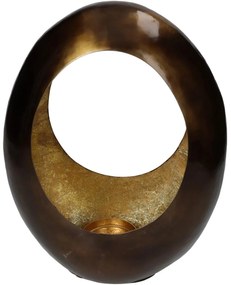 Κηροπήγιο ArteLibre Μπρονζέ Μέταλλο 22x12x30cm