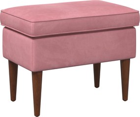 vidaXL Πολυθρόνα Ποδιών Ροζ 55 x 35 x 41 εκ Βελούδο