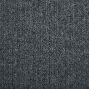 vidaXL Δερμάτινο Χαλί Γκρι 80 x 250 cm ύφασμα