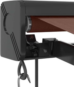vidaXL Τέντα Πτυσσόμενη Αυτόματη Καφέ 350x250 εκ.