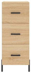 vidaXL Μπουφές Sonoma δρυς 34,5 x 34 x 180 εκ. από Επεξεργασμένο Ξύλο