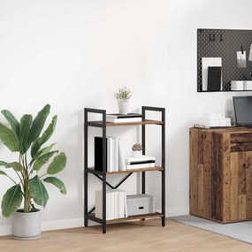 vidaXL Ράφι Βιβλίων 3 επιπέδων 56 x 34 x 96 εκ Επεξεργασμένο Ξύλο