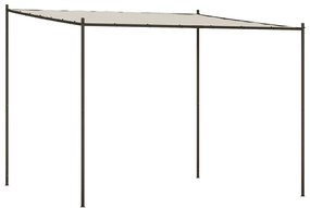 vidaXL Κιόσκι Λευκό 3x3 μ. 180 γρ/μ² από Ύφασμα και Ατσάλι