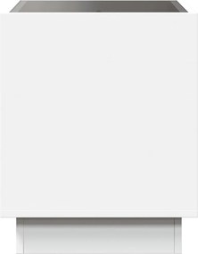 vidaXL Κομοδίνο Άπειρο Φως LED Λευκό 50x50x50 εκ.