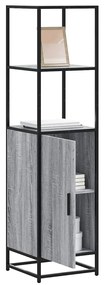 vidaXL Highboard Grey Sonoma Κατασκευασμένο ξύλο και μέταλλο