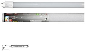 Adeleq Λάμπα LED Γυάλινη T8 120cm 18W 230V Μονής Τροφοδοσίας Θερμό 13-011800