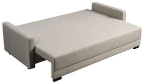 Καναπές - Κρεβάτι Enco Μπέζ - Ρόζ 220x88x77 εκ. 220x88x77 εκ.