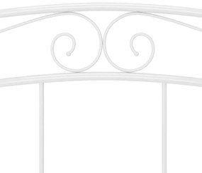 vidaXL Πλαίσιο Κρεβατιού Λευκό 140 x 200 εκ. Μεταλλικό