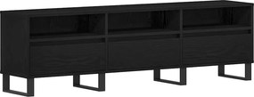 vidaXL Ντουλάπι TV 150 x 30 x 44,5 εκ. Μαύρη Οξυά Επεξεργασμένο Ξύλο