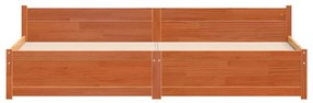 vidaXL Σκελετός Κρεβατιού Καφέ κεριού 200 x 200 cm Μασίφ ξύλο πεύκου