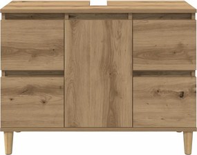 vidaXL Ντουλάπι Νιπτήρα τεχνίτης Δρυς 80 x 33 x 60 εκ.
