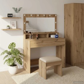 vidaXL Τραπέζι περιποίησης Artisan Oak 100 x 41 x 135 εκ.
