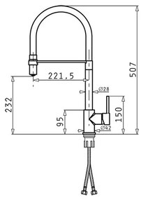 Μπαταρία κουζίνας Pyramis Serina-Mauro - Mat