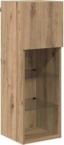 vidaXL Τοίχου ντουλάπες τηλεόρασης 2 pcs Artisan Oak