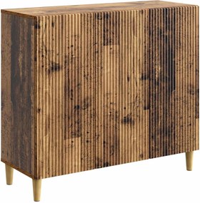 vidaXL Πλαϊνό γραφείο Παλαιωμένο ξύλο 89 x 34,5 x 80 εκ