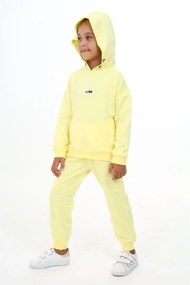 Stewehome Σετ φόρμας για κορίτσι με κουκούλα και κεντητό σχέδιο (3 ετών)