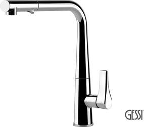Gessi Proton 17177 Chrome - Μπαταρία Κουζίνας με Ντους