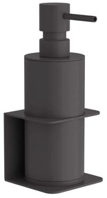 Δοχείο Κρεμοσάπουνου Επιτοίχιο 81-113 7,5x7x19cm Matte Anthracite Pam&amp;Co Brass