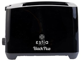 Φρυγανιέρα 2 Θέσεων 750W με 7 επίπεδα ψησίματος Black Plus Estia Μαύρη