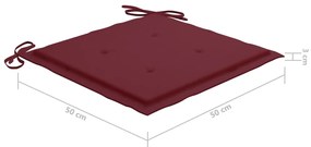 vidaXL Καρέκλες Τραπεζαρίας Εξ. Χώρου 8 τεμ. Ξύλο Ακακίας με Μαξιλάρια