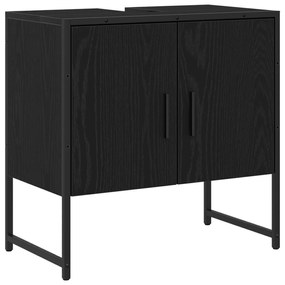 vidaXL Ντουλάπι Νιπτήρα  Μαύρης Δρυός 60x33x60 εκ. Επεξεργασμένο Ξύλο