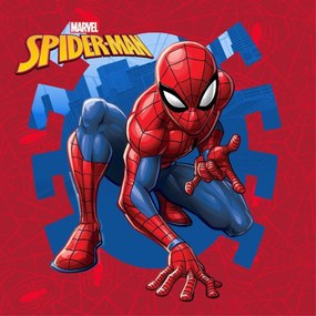 Λαβέτα-Μαγική Πετσέτα Polyester 30x30εκ. Spiderman 71 Red Marvel DimCol