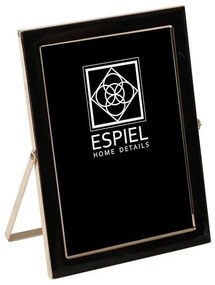 Κορνίζα FAM612 20x25cm Black-Gold Espiel Metal