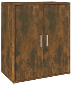 vidaXL Παπουτσοθήκη Καπνιστή Δρυς 60x35x70 εκ. από Επεξεργασμένο Ξύλο