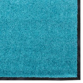 vidaXL Χαλάκι Εξώπορτας Κυανί και Μαύρο 120 x 300 cm