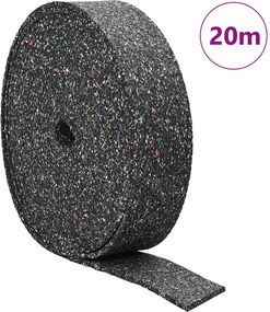 vidaXL Ρολός Γρανουλάρου Καουτσούκ Μαύρο 2000 x 12 x 0,3 εκ Λάστιχο