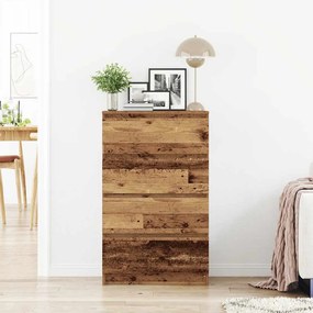 Sideboard Παλιό ξύλο 60x35x98,5 cm Ξύλο μηχανής - Καφέ