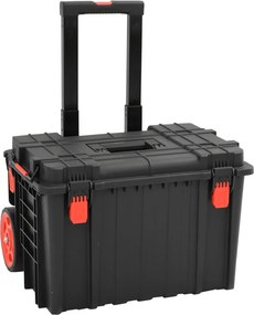vidaXL Θήκη Πτήσης Φορητή Μαύρη 56,5x45,5x48 εκ. από Πολυπροπυλένιο