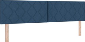 vidaXL LED κεφαλάρι Μπλε 180 cm ύφασμα