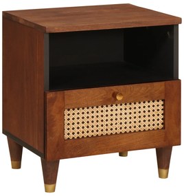vidaXL Κομοδίνα με συρτάρι 2 pcs 40 x 33 x 46 εκ.