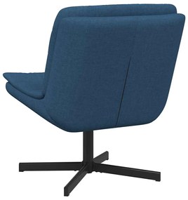 vidaXL Περιστρεφόμενη καρέκλα Μπλε 63 x 75 x 76 εκ ύφασμα