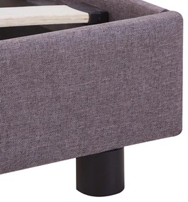 vidaXL Σκελετός Κρεβατιού Χωρίς Στρώμα Taupe 150x200 εκ. Υφασμάτινο