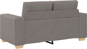 vidaXL Καναπές Διθέσιος Ύφασμα Μπεζ 160 x 77 x 82 εκ.