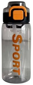 Φορητό παγούρι πλαστικό με καλαμάκι - 580ml - YS-1011 Μαύρο
