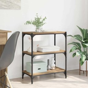 vidaXL Βιβλιοθήκη artisan δρυς 60 x 33 x 71 εκ Επεξεργασμένο ξύλο