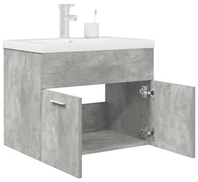 Ντουλάπι νιπτήρα μπάνιου με ενσωματωμένη λεκάνη και βρύση