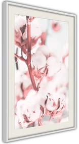 Αφίσα - Cotton Flowers - 40x60 - Μαύρο - Με πασπαρτού