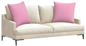 vidaXL Μαξιλάρι Καναπέ 2 pcs Ροζ 60 x 60 cm ύφασμα