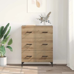 vidaXL Πλαϊνό γραφείο με συρτάρι Artisan Oak 69,5 x 34 x 90 εκ.