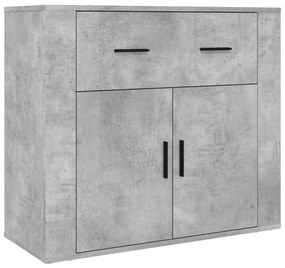 vidaXL Ντουλάπι Γκρι Σκυροδέματος από Επεξεργασμένο Ξύλο