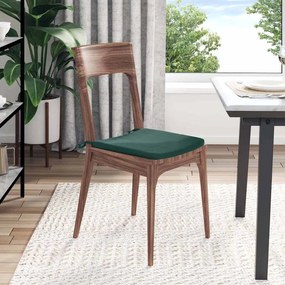vidaXL Μαξιλάρια καθισμάτων 4 pcs Βελούδο Σκούρο Πράσινο