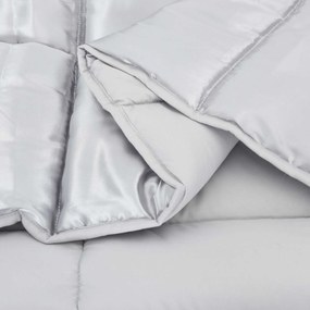 vidaXL Χειμερινό Παπλωματοθήκη 155 x 220 cm 450 gsm Ασημί