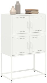 vidaXL Ντουλάπι Λευκό 68,5x38,5x107 εκ. από Ατσάλι