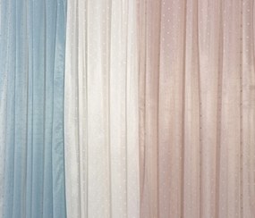 Κουρτίνα με Τρέσα 280x270 Πουά Εκρού Viopros